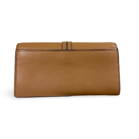 Chloé Alphabet Letter Continental Long Wallet In Grained Leather Light Tan Chloe - Picture 5 of 8